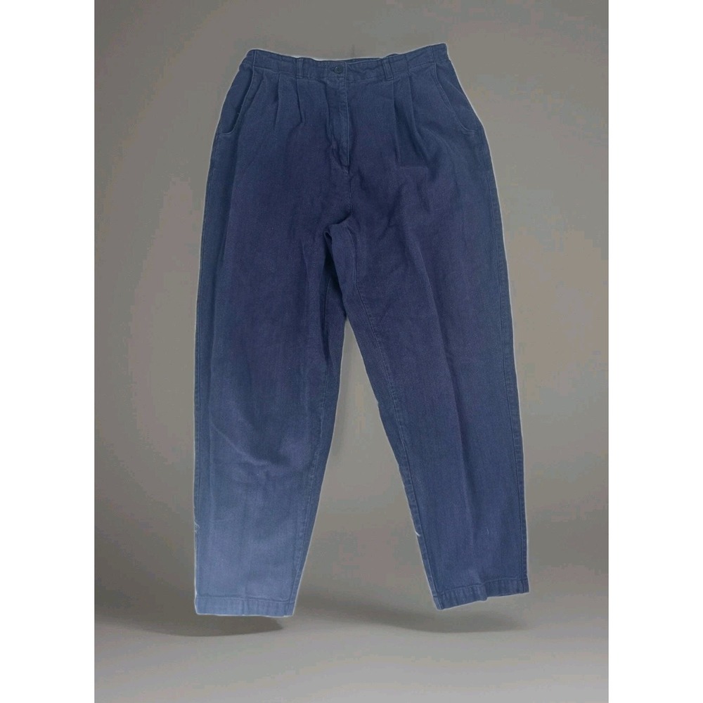 vtg 90s Fashion bug Size 14 16 Purple tweed pleated mom jeans tapered elastic